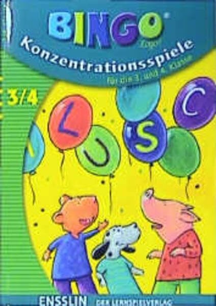 BINGO logo, Konzentrationsspiele, Bd.3/4, Für die 3. und 4. Klasse (Ensslin im Arena Verlag)