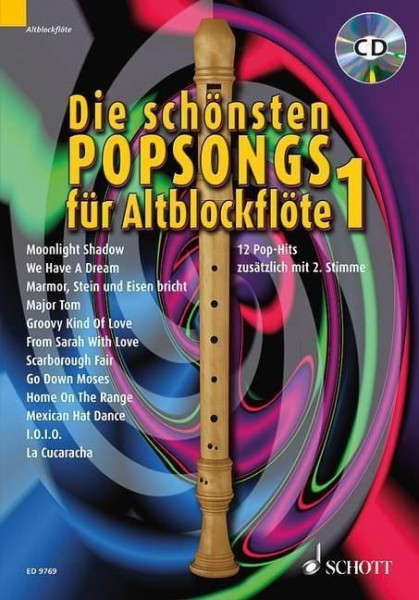 Die schönsten Popsongs für Altblockflöte 1