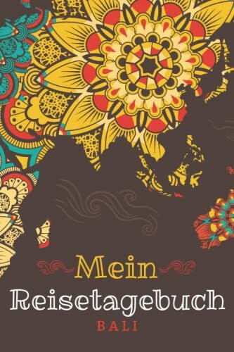 Reisetagebuch Bali: Reise Tagebuch zum Selberschreiben ca. DIN A5 - liniertes Journal Dotted Punktraster, Ferien Trip Tour, Auswanderer, Auslandsjahr, ... Notizbuch, Bucket List / Mandala bunt Welt