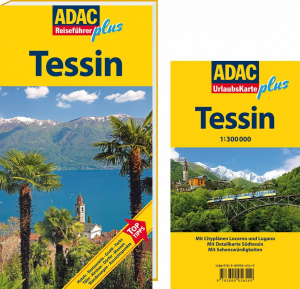 ADAC Reiseführer plus Tessin: Mit extra Karte zum Herausnehmen
