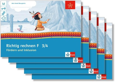 Mein Anoki-Übungsheft. Richtig rechnen F. Fördern und Inklusion. Arbeitsheft Klasse 3/4 (5-er Paket)