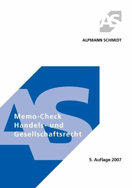 Memo-Ceck Handels- und Gesellschaftsrecht (Memo-Check)