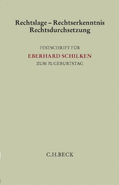 Rechtslage - Rechtserkenntnis - Rechtsdurchsetzung