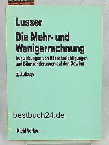 Die Mehr- und Wenigerrechnung: Auswirkungen von Bilanzberichtigungen und Bilanzänderungen auf den Gewinn