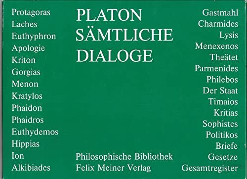 Platon Sämtliche Dialoge 7 Bde.