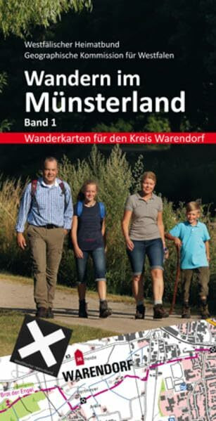 Wandern im Münsterland: Band 1: Wanderkarten für den Kreis Warendorf: Band 1: Wanderkarte Kreis Warendorf