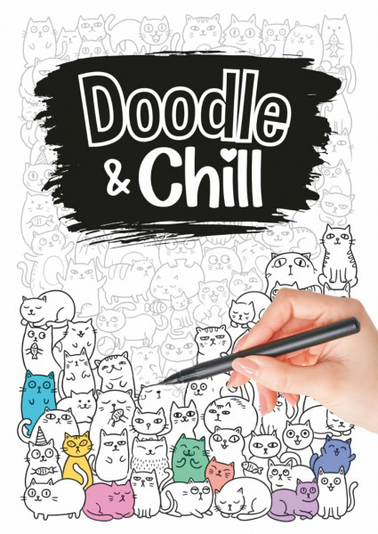 Doodle & Chill – Nachzeichnen statt Nachdenken: Zeichne süße Doodles nach – das etwas andere Malbuch zum Abschalten, Entspannen und Stressabbau