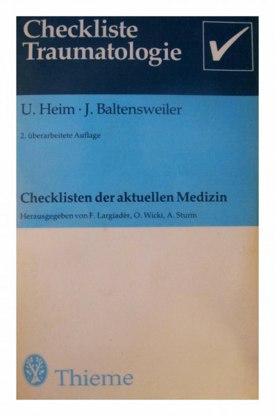 Checkliste Traumatologie.
