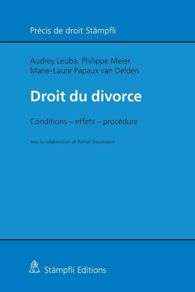 Droit du divorce: Conditions - effets - procédure (Précis de droit Stämpfli)