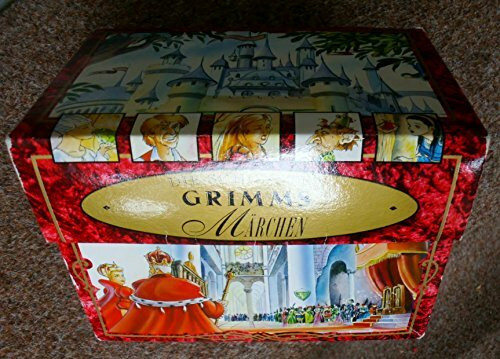 Die schönsten Grimms Märchen . Box mit 5 Büchern: Rapunzel, Rumpelstilzchen, Das tapfere Schneiderlein, Der Froschprinz, Schneewittchen.