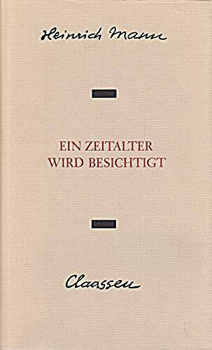 Ein Zeitalter wird besichtigt. Werkausgabe