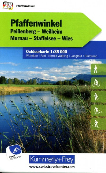 Pfaffenwinkel Nr. 28 Outdoorkarte Deutschland 1:35 000