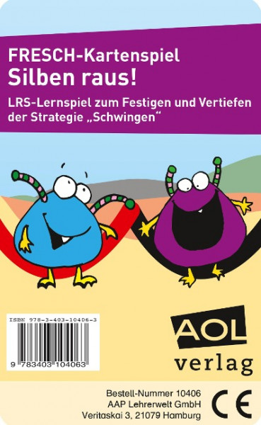 FRESCH-Kartenspiel: Silben raus!