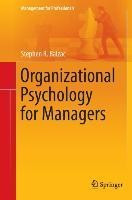Organizational Psychology for Managers