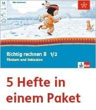 Mein Indianerheft. Richtig rechnen B. Fördern und Inklusion. Arbeitsheft Klasse 1/2 (5-er Paket)
