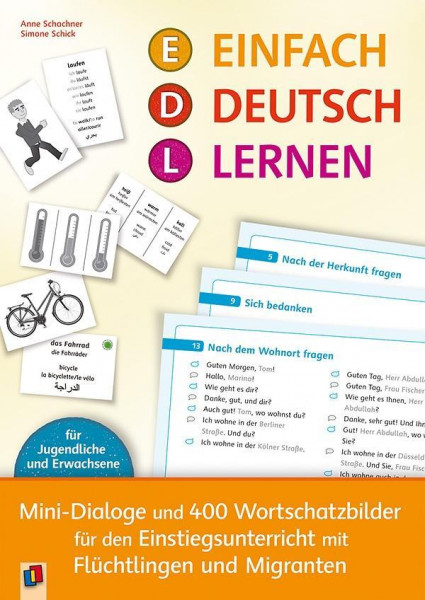 Einfach Deutsch lernen - Mini-Dialoge und 400 Wortschatzbilder für den Einstiegsunterricht mit Flüchtlingen und Migranten