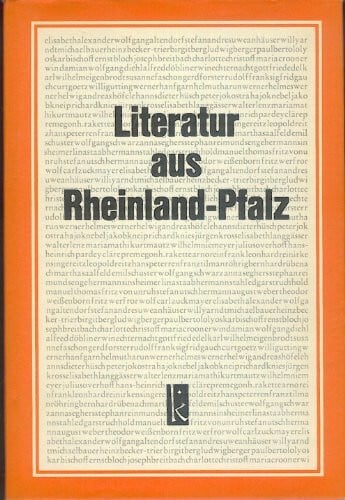 Literatur aus Rheinland-Pfalz. - eine Anthologie I