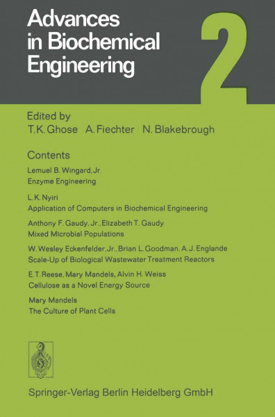 Advances in Biochemical Engineering 2 (Advances in Biochemical Engineering - Biotechnology, Band 2)