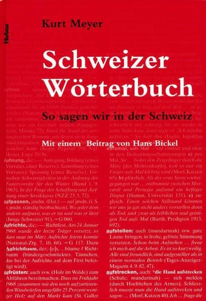 Schweizer Wörterbuch: So sagen wir in der Schweiz