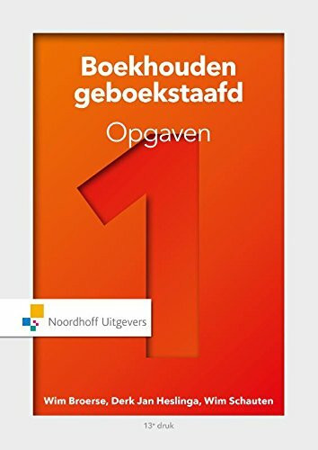 Boekhouden geboekstaafd 1 opgaven 1 Opgaven