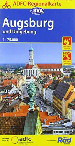 ADFC-Regionalkarte Augsburg und Umgebung, 1:75.000, mit Tagestourenvorschlägen, reiß- und wetterfest, E-Bike-geeignet, GPS-Tracks Download: mit ... Download (ADFC-Regionalkarte 1:75000)