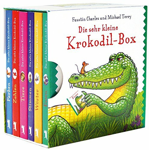 Die sehr kleine Krokodil-Box: Farben, Zahlen, Tiere, Stimmen, Wörter, Essen (Das sehr unfreundliche Krokodil)