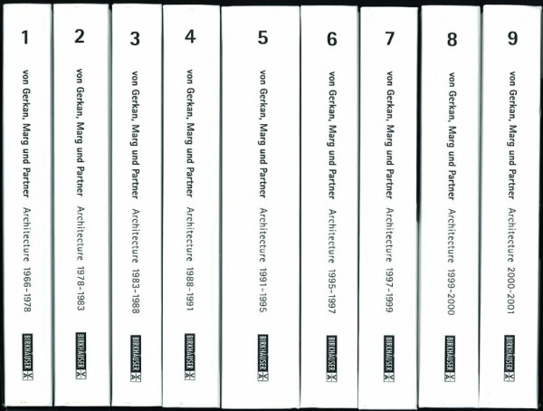 Von Gerkan, Marg und Partner, 7 Bde. Architektur 1966 - 1999, Deutsch-Englisch