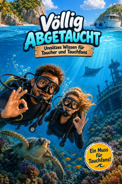 Völlig abgetaucht – Unnützes Wissen für Taucher und Tauchfans: Geschenk für Taucher und Tauchfans | Wissen über Tauchen, Tauchschule, Tauchcomputer, ... Ozean, Fische, SSI, Padi und Tauchurlaub