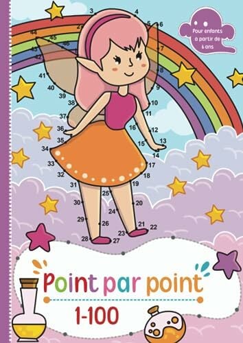 Point par point: 50 motifs magiques dans l'espace numérique de 1 à 100 à relier et à colorier Point par point: 50 motifs magiques dans l'espace numérique de 1 à 100 à relier et à colorier