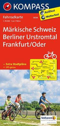 KOMPASS Fahrradkarte 3039 Märkische Schweiz - Berliner Urstromtal - Frankfurt/Oder 1:70.000