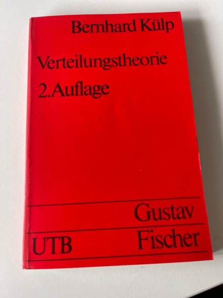 Verteilungstheorie (Grundwissen der Okonomik) [Paperback] by Kulp, Bernhard