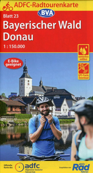ADFC-Radtourenkarte 23 Bayerischer Wald Donau 1:150.000, reiß- und wetterfest, GPS-Tracks Download