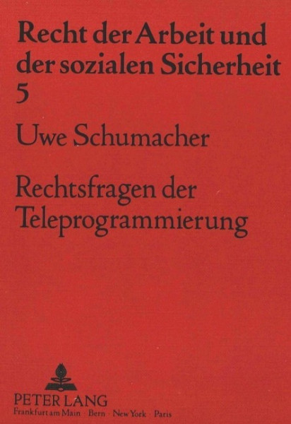 Rechtsfragen der Teleprogrammierung