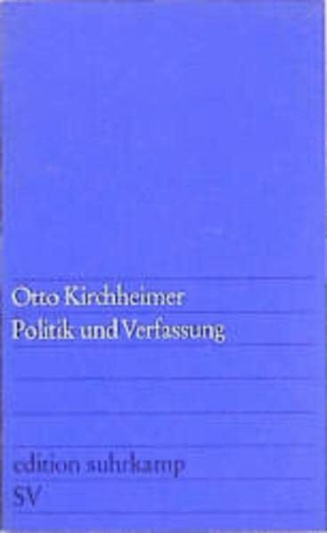 Edition Suhrkamp, Nr.95, Politik und Verfassung