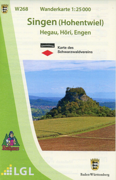 Singen (Hohentwiel) 1:25 000 Wanderkarte