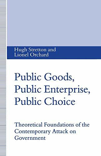 Public Goods, Public Enterprise, Public Choice: Theoretical Foundations of the Contemporary Attack on Government