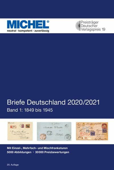 Briefe Deutschland 2020/2021 Band 1:1849 bis 1945: Band 1: Bis 1945
