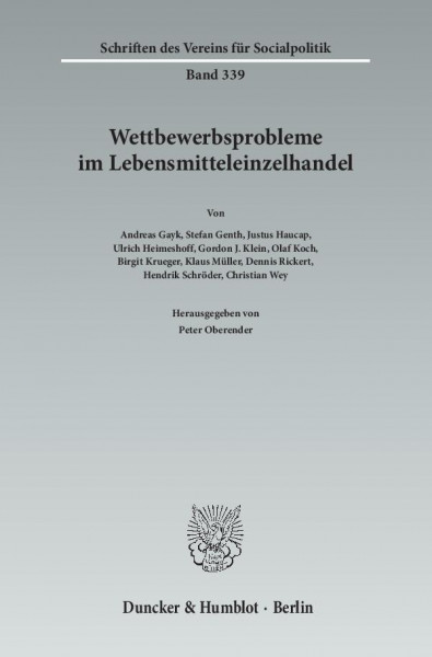 Wettbewerbsprobleme im Lebensmitteleinzelhandel