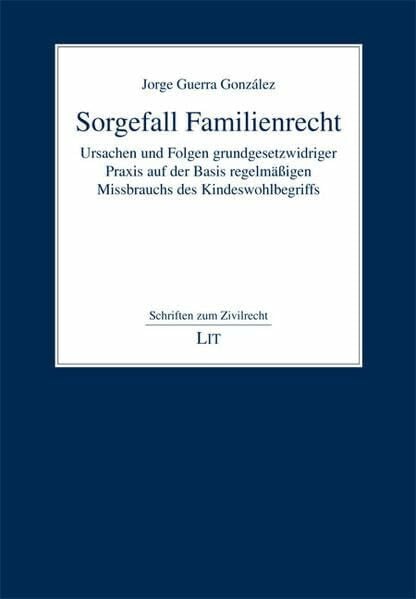 Sorgefall Familienrecht: Ursachen und Folgen grundgesetzwidriger Praxis auf der Basis regelmäßigen Missbrauchs des Kindeswohlbegriffs (Schriften zum Zivilrecht)
