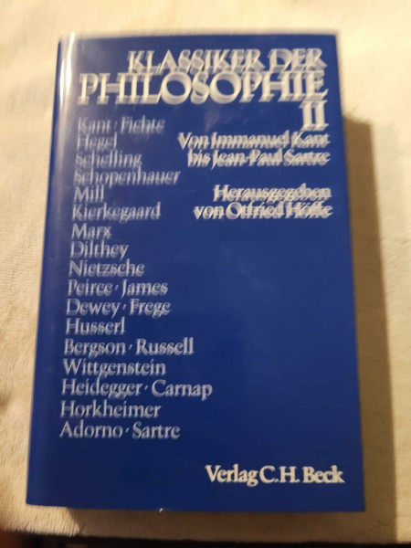 Klassiker der Philosophie, 2 Bde., Bd.2, Von Immanuel Kant bis Jean-Paul Sartre