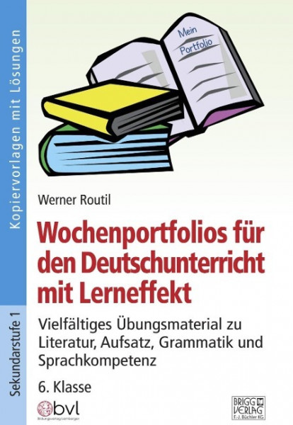 Wochenportfolios für den Deutschunterricht - 6. Klasse