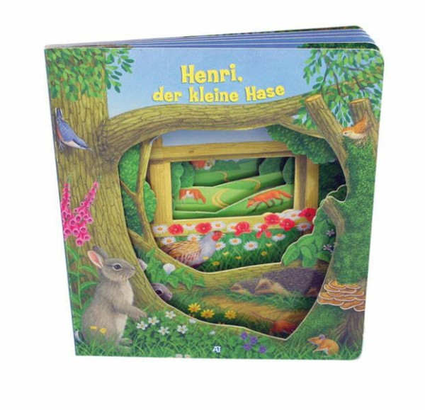Fenster-Pappenbuch "Henri, der kleine Hase"