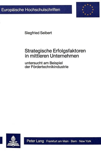 Strategische Erfolgsfaktoren in mittleren Unternehmen