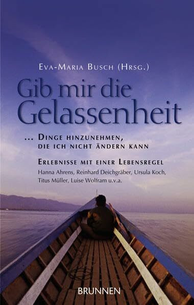 Gib mir die Gelassenheit, Dinge hinzunehmen, die ich nicht ändern kann: Erlebnisse mit einer Lebensregel