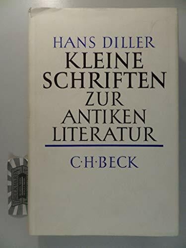 Kleine Schriften zur antiken Literatur