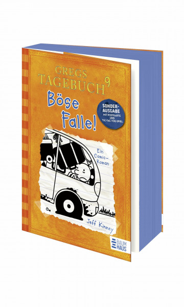 Gregs Tagebuch 9 - Böse Falle!: Großer Lesespaß mit Comic-Roman-Held Greg Heffley (Sonderausgabe ab 10 Jahre mit Käse-Postkarte und Tic-Tac-Toe-Spiel)