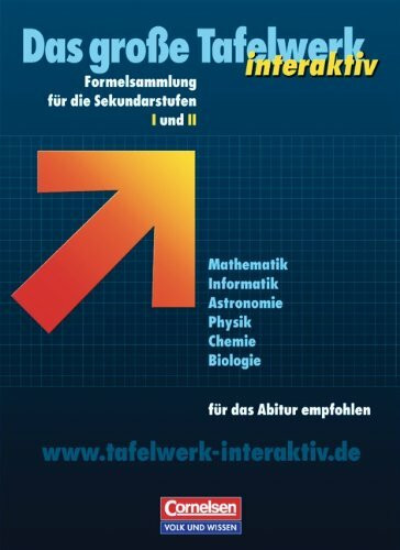 Das große Tafelwerk interaktiv - Östliche Bundesländer und Berlin: Tafelwerk Mathematik, Informatik, Astronomie, Physik, Chemie, Biologie: ... Astronomie, Physik, Chemie, Biologie