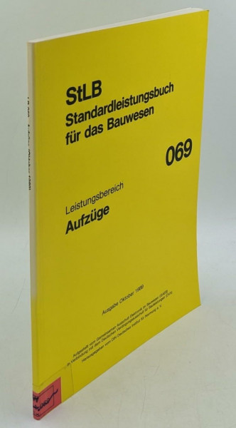 Standardleistungsbuch für das Bauwesen (StLB) / VOB- und EDV-gerechte Sammlung der gängigen Bauleistungen. Datenträger bedürfen eines AVA-Progammes: ... der gängigen Bauleistungen. Datenträger...