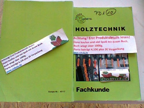 Holztechnik, Fachkunde