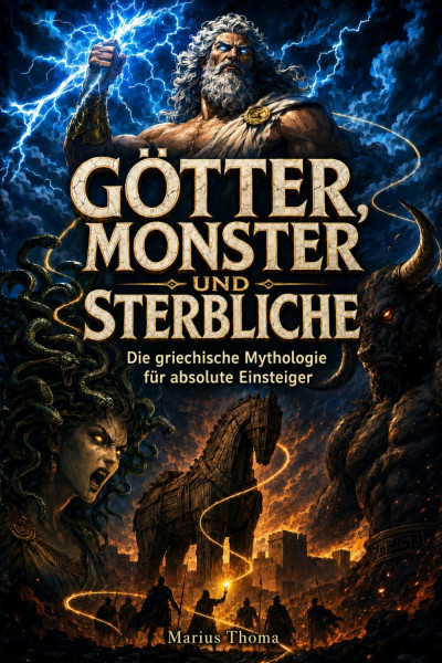 Götter, Monster und Sterbliche: Die griechische Mythologie für absolute Einsteiger. Das Familiendrama mit Superkräften - mit trockenem Humor erzählt & farbig illustriert